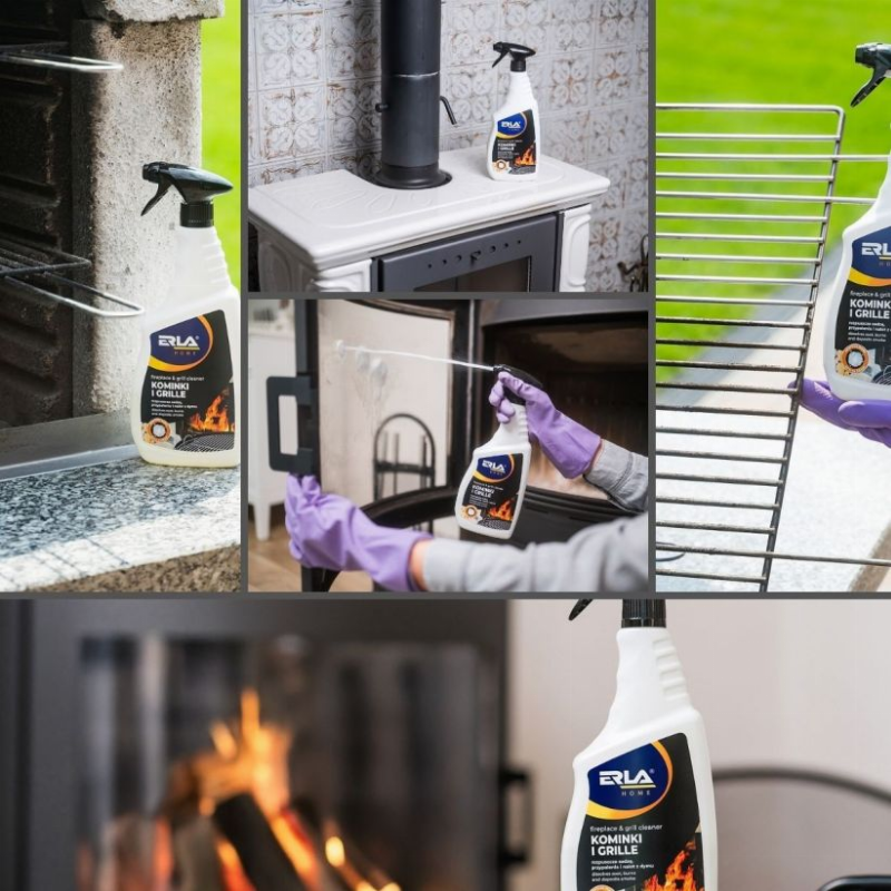 Erla Home Fireplace And Grill Cleaner židinių ir grilinių valiklis 750ml