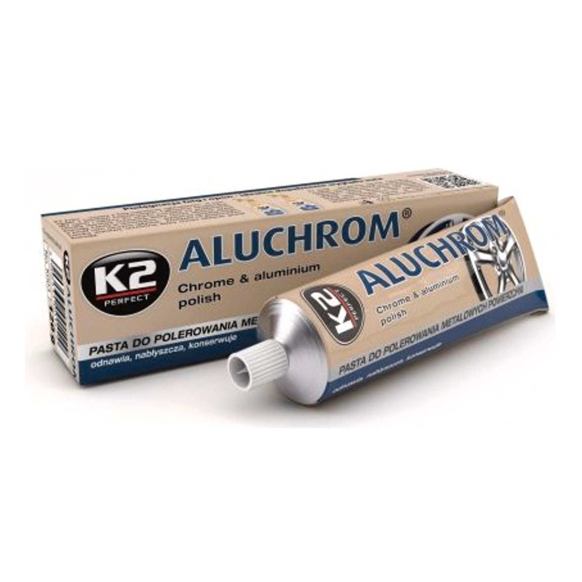 K2 Aluchrom poliravimo pasta chromui 120g