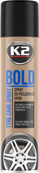 K2 Bold Tyre Care Spray padangų juodiklis 600ml