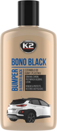 K2 Bono Black plastiko ir gumos juodiklis 250ml