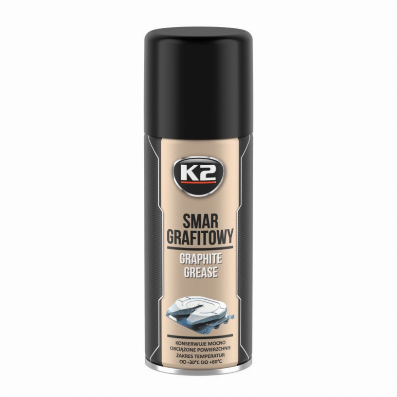 K2 Graphite Grease purškiamas grafitinis tepalas 400ml