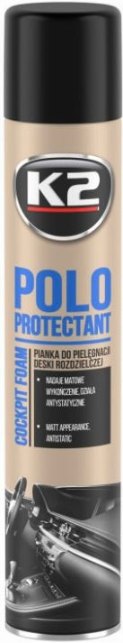 K2 Polo Protectant Cockpit Foam matinės putos panelės valymui 750ml