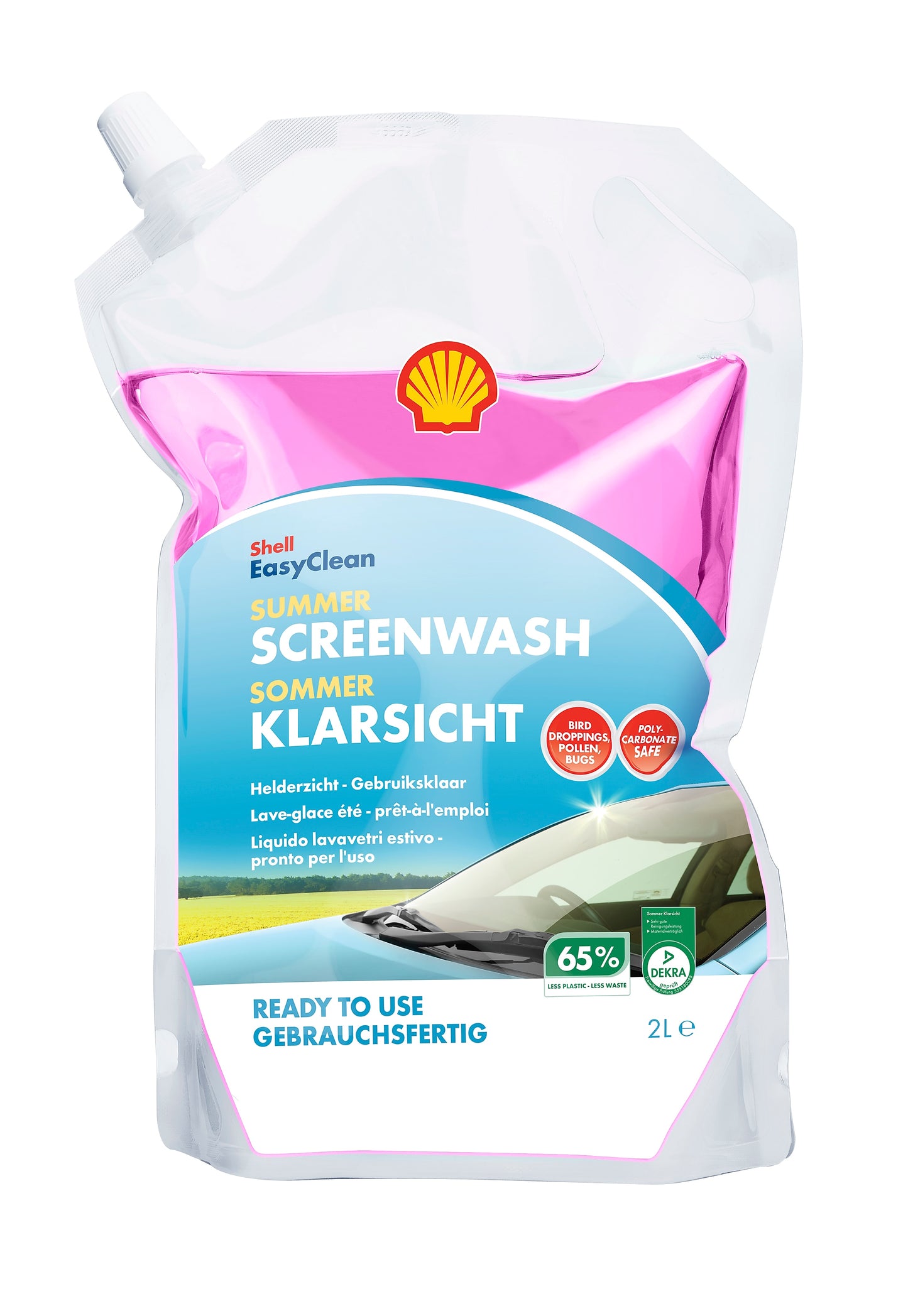 Langų skystis Shell Summer Screenwash. Paruoštas naudoti. Vasarinis