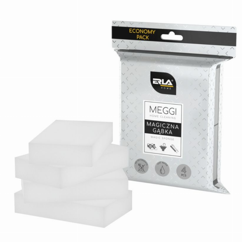 Erla Home Meggi valymo kempinės su valikliu 4vnt
