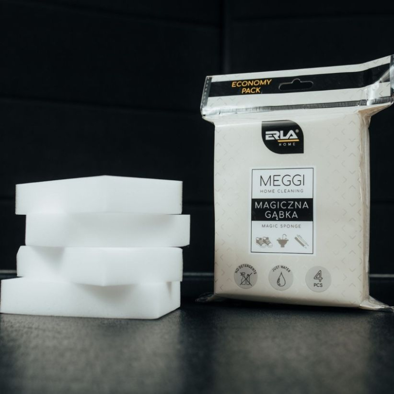 Erla Home Meggi valymo kempinės su valikliu 4vnt