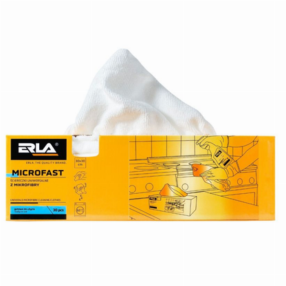Erla Microfast universalios daugkartinės mikropluošto šluostės 30vnt