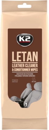 K2 Letan Leather Cleaner Salvetes ādas virsmām