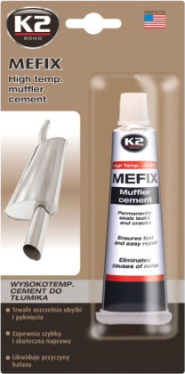 K2 Mefix aukštatemperatūrinis duslintuvų cementas 140g
