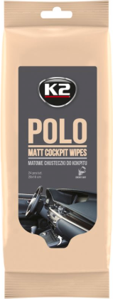 K2 Polo Matt Cockpit Wipes servetėlės prietaisų skydelio valymui