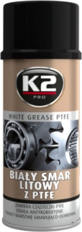K2 PTFE White Grease baltas tefloninis tepalas 400ml