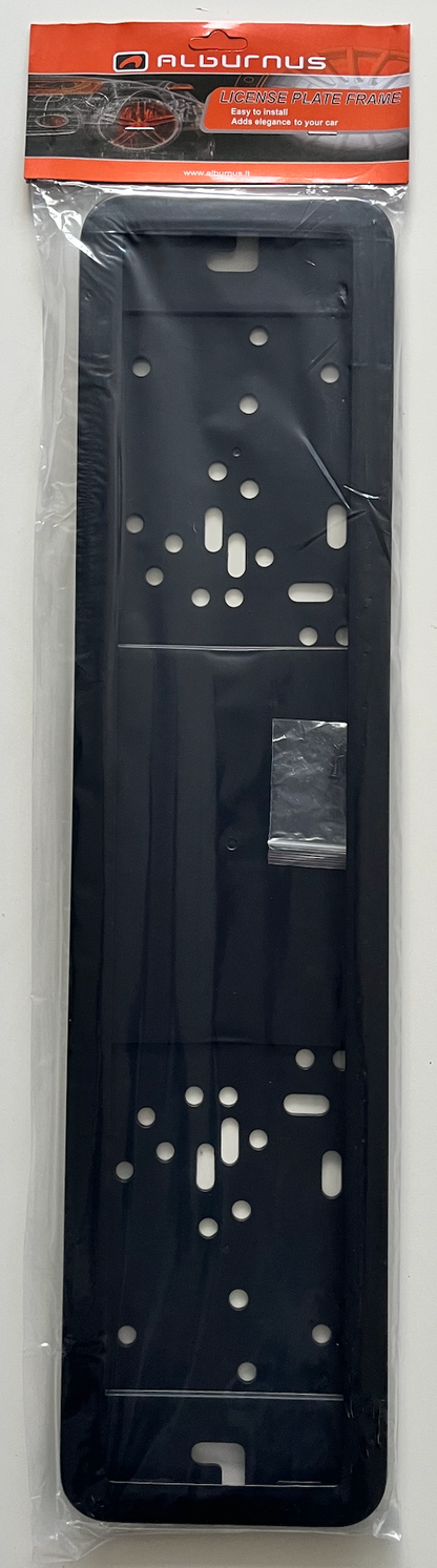 Valstybinio numerio rėmelis. Juodas