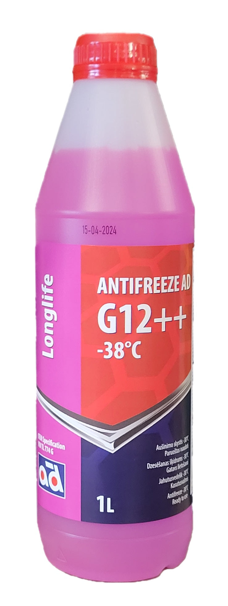 Aušinimo skystis AD. -38°C G12++