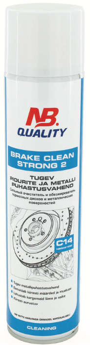 NB Quality C14 Brake Clean Strong 2 stiprus stabdžių ir metalų valiklis 600ml