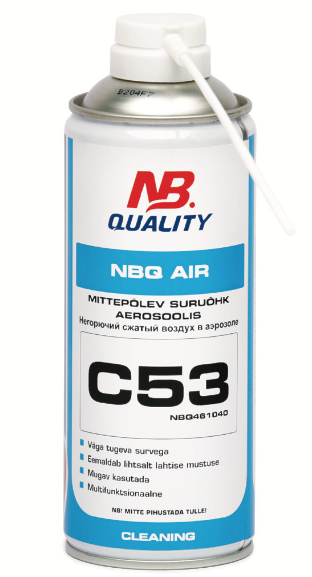 NB Quality C53 Air nedegus suslėgtas oras aerozolyje 400ml
