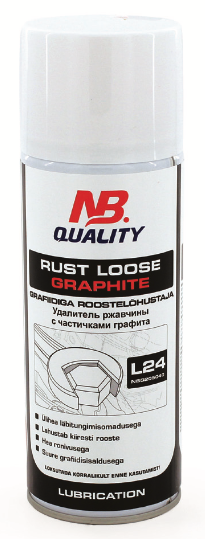 NB Quality L24 Rust Loose Graphite rūdžių tirpiklis su grafitu 400ml