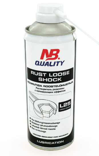 NB Quality L25 Rust Loose Shock rūdžių tirpiklis šaldantis su grafitu 400ml
