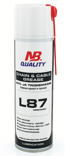 NB kvalitātes L87 ķēžu un kabeļu smērviela 500ml