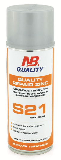 NB Quality S21 Quality Repair Zinc cinko danga pataisymams 400ml